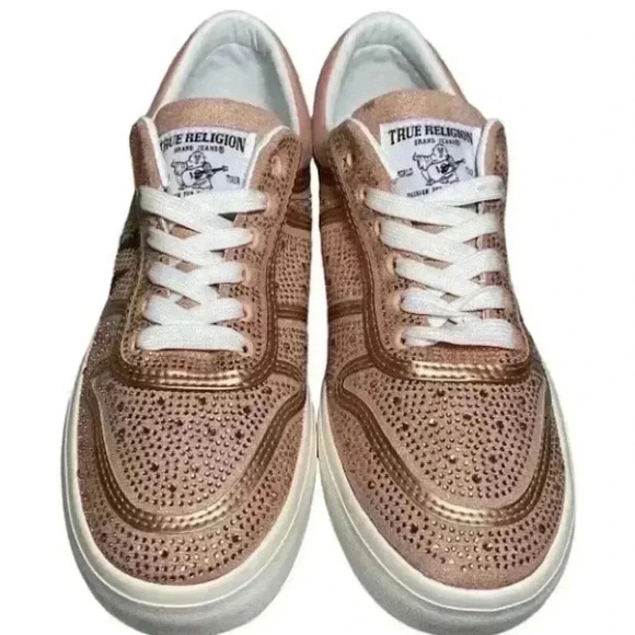 True Religion Shoes - True Religion NEW Esperanza
Sneakers Woman's Rose Logo
Rhinestones Shoes size 6